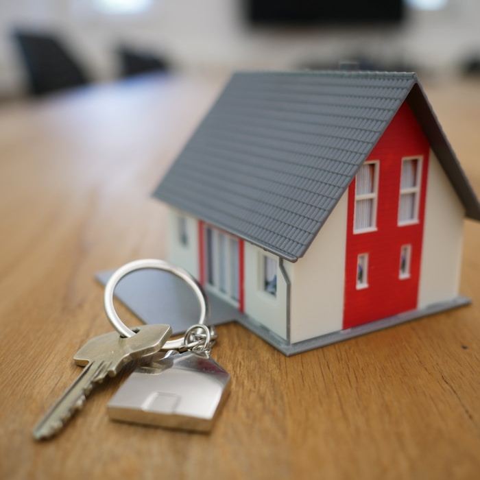 House model with keys.